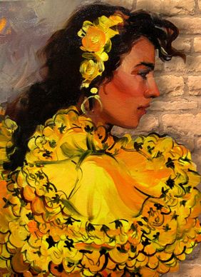Alises Mediņas gleznu izstāde „Andalūzijas saule”